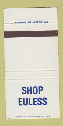 Matchbook Cover - Shop Euless TX 30 Strike