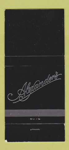 Matchbook Cover - Alexander's Los Angeles CA Airport Hilton Hotel 30 Strike