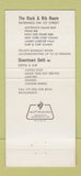 Matchbook Cover - Downtown Deli Restaurant Olean NY 30 Strike