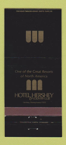 Matchbook Cover - Hotel Hershey Country Club PA 30 Strike