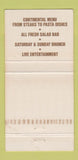 Matchbook Cover - Skrambles Restaurant Soho New York City 30 Strike