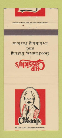 Matchbook Cover - HP Cassidy's Restaurant 30 Strike