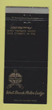 Matchbook Cover - West Beach Motor Lodge Santa Barbara CA 30 Strike