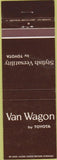 Matchbook Cover - Toyota Van Wagon