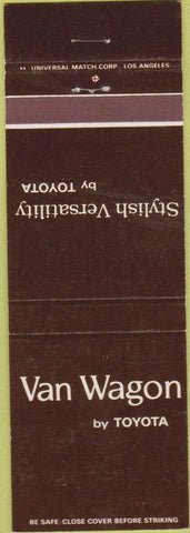 Matchbook Cover - Toyota Van Wagon