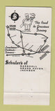Matchbook Cover Schuler's Restaurants Marshall Grand Haven Jackson MI 30 Strike
