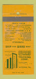 Matchbook Cover - Ward Trucking Corp Altoona PA 30 Strike