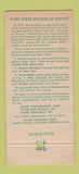Matchbook Cover - Ward Trucking Corp Altoona PA 30 Strike