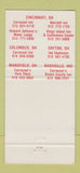 Matchbook Cover - Carrousel Inn Columbus OH 30 Strike