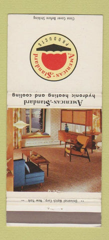 Matchbook Cover - American Standard Heating and Cooling 30 Strike
