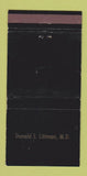 Matchbook Cover - Diuril Drug Chlorothazide IMPRINT WEAR 30 Strike