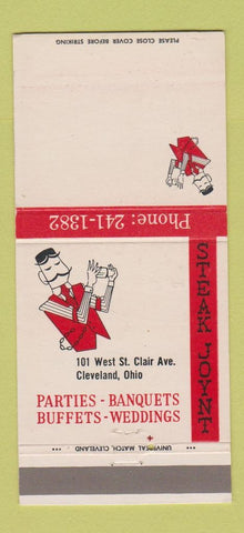 Matchbook Cover - Steak Joynt Cleveland OH 30 Strike