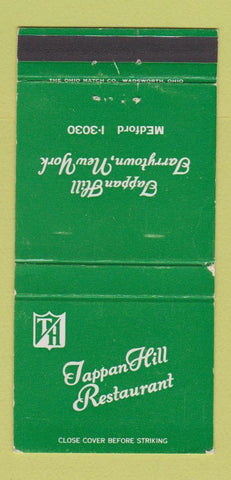 Matchbook Cover - Tappan Hill Restaurant Tarrytown NY WORN 30 Strike