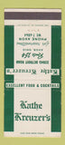 Matchbook Cover - Kathe Creuzer's Avon OH restaurant 30 Strike