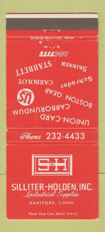 Matchbook Cover - Silliter Holden Industrial Supply Hartford CT 30 Strike