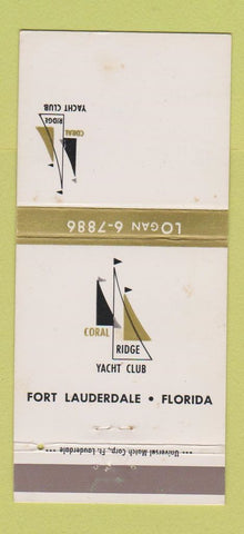 Matchbook Cover - Coral Ridge Yacht Club Fort Lauderdale FL 30 Strike