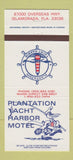 Matchbook Cover - Plantation Yacht Harbor Motel Islamorada FL 30 Strike