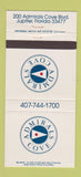 Matchbook Cover - Admirals Cove Jupiter FL 30 Strike