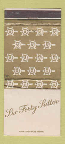 Matchbook Cover - San Francisco CA Woman's Athletic Club WEAR 30 Strike