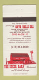 Matchbook Cover - The Steer Barn Restaurant Upper Sandusky OH 30 Strike
