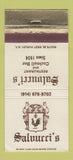 Matchbook Cover - Saluucci's Restaurant West Hurley NY 30 Strike