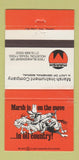 Matchbook Cover - Marsh Instrument Company Houston TX Oil Guages 30 Strike