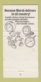 Matchbook Cover - Marsh Instrument Company Houston TX Oil Guages 30 Strike