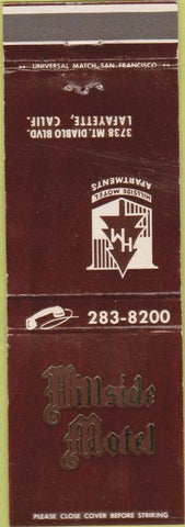 Matchbook Cover - Hillside Motel Lafayette CA