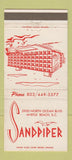Matchbook Cover - Sandpiper Myrtle Beach SC Hotel 30 Strike