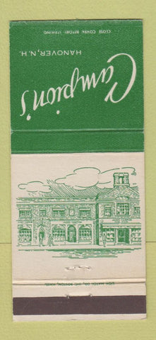 Matchbook Cover - Campion's Hanover NH 30 Strike