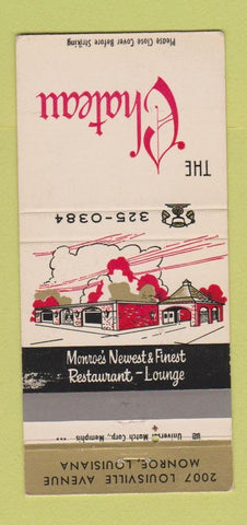 Matchbook Cover - The Chateau Monroe LA 30 Strike