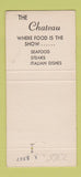 Matchbook Cover - The Chateau Monroe LA 30 Strike