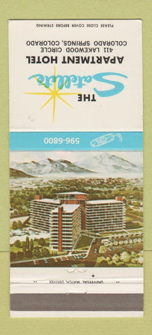 Matchbook Cover - The Satellite Apartment Hotel Colorado Springs 30 Strike