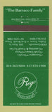 Matchbook Cover - Prego Pasta House Italian Fort Worth Dallas TX 30 Strike