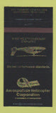 Matchbook Cover - Aerospatiale Helicopter Corp Grand Prairie TX 30 Strike