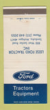 Matchbook Cover - Ford Tractors Leese Sandusky MI 30 Strike