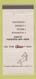 Matchbook Cover - Chase Metals Service Cleveland OH 30 Strike