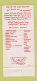 Matchbook Cover - Little Switzerland St Thomas Croix Martin stores 30 Strike