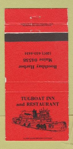 Matchbook Cover - Tugboat Inn Restaurant Boothbay Harbor ME 30 Strike