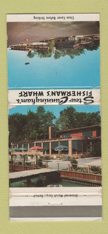 Matchbook Cover - Stew Cunningham's Fisherman's Wharf St Clair MI WEAR 30 Strike