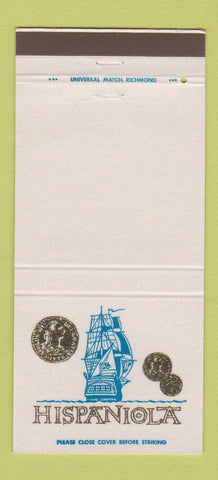 Matchbook Cover - Hispaniola Restaurant Hampton VA 30 Strike