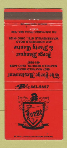 Matchbook Cover - The Forge Restaurant Warrensville Heights OH 30 Strike