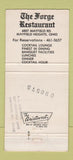 Matchbook Cover - The Forge Restaurant Warrensville Heights OH 30 Strike