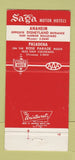 Matchbook Cover - Saga Master Hosts Anaheim CA Disneyland ref WEAR 30 Strike