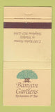 Matchbook Cover - Banyan Gardens Restaurant Waikiki Hawaii 30 Strike