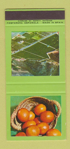 Matchbook Cover - Spanish Orange Spain London UK 30 Strike