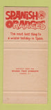 Matchbook Cover - Spanish Orange Spain London UK 30 Strike