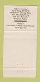 Matchbook Cover - Carriage Greens Country Club Darien IL 30 Strike