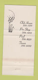 Matchbook Cover - Champaign Country Club IL 30 Strike