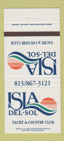 Matchbook Cover - Isla Del Sol Yacht Country Club 30 Strike